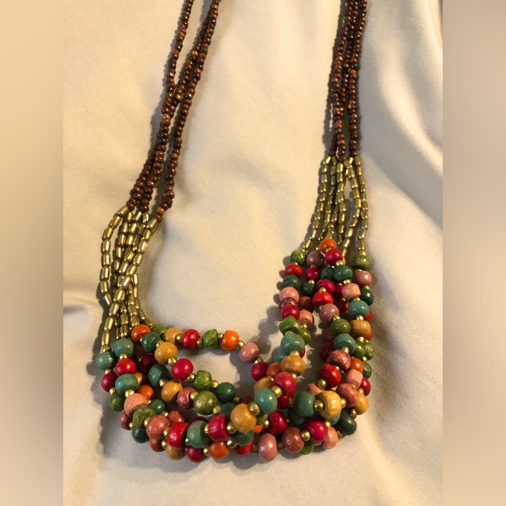 Multi beaded necklace
